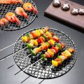 New Stainless Steel BBQ Grill Net No Foot Round Steam Mesh 20cm Grid Wire Net Hiking. 