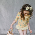 2025 Summer Strawberry Shan Korean Children's Wear Kids Girls Foreign Split Hooded Swimsuit Set In Stock. 