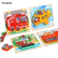 Sutuiying 3D Wooden Puzzles Hand Grab Boards Toys Tangram Jigsaw Baby Educational 2025 Toys Cartoon Vehicle Animals Puzzles Gify for Toddler. 