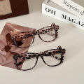 Y2K Hello Kitty Eyeglass Frame Kawaii Retro Leopard Print Glasses Frame Cartoon Cute Eyewear Decorative Gift Without Lenses Sunlight Super Store. 
