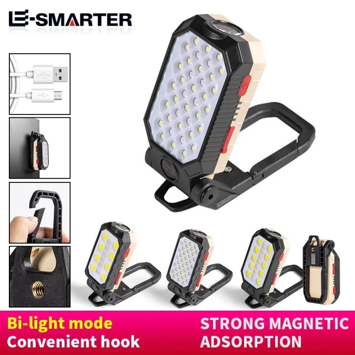 COB%20Magnetic%20Work%20Light%20Strong%20LED%20Flashlight%20Rechargeable%20Camping%20Waterproof%20Emergency%20Folding%20Floodlight%20With%20Power%20Display%20-%20Image%206