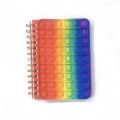Fidget Pop it Notebook Bubble Push Pop Fidget Silicon Toy Book School Notebook with 50 Sheet. 