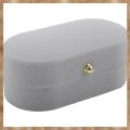 Kqueebee Velvet Silk Pair Ring Box Wedding Ring Box Single Ring Box Wedding Proposal Farewell Jewelry Box A. 