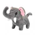 Electric Plush Toy Walking Sounding Moving Velvet Cartoon Elephant Toy For Boys Girls Electronic Pets. 