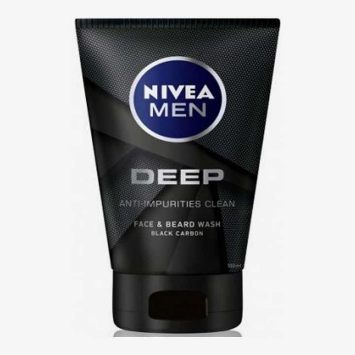 NlVEA Men Deep Impact Intense Clean Face & Beard Wash - 100 ml