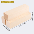 NAMUNY Large Carving Wood Blocks (10 Pack) 4 x 1 x 1 Inches Unfinished Basswood Project Craft Kit DIY Hobby Set for Beginners. 