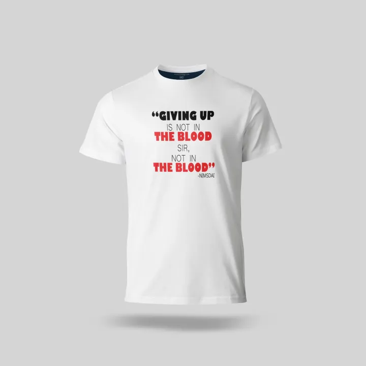 Giving up is not in the Blood