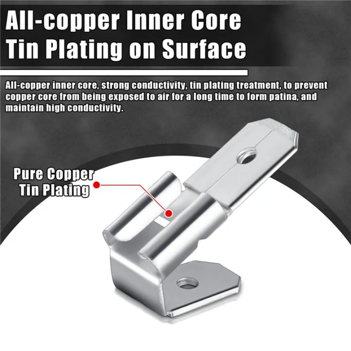 100%20Pcs%20Double%20Piggyback%20Spade%20Connectors,Female%20Male%20Quick%20Disconnect%20Piggyback%20Spade%20Crimp%20Terminals%20Assortment%20Kit%20-%20Image%205