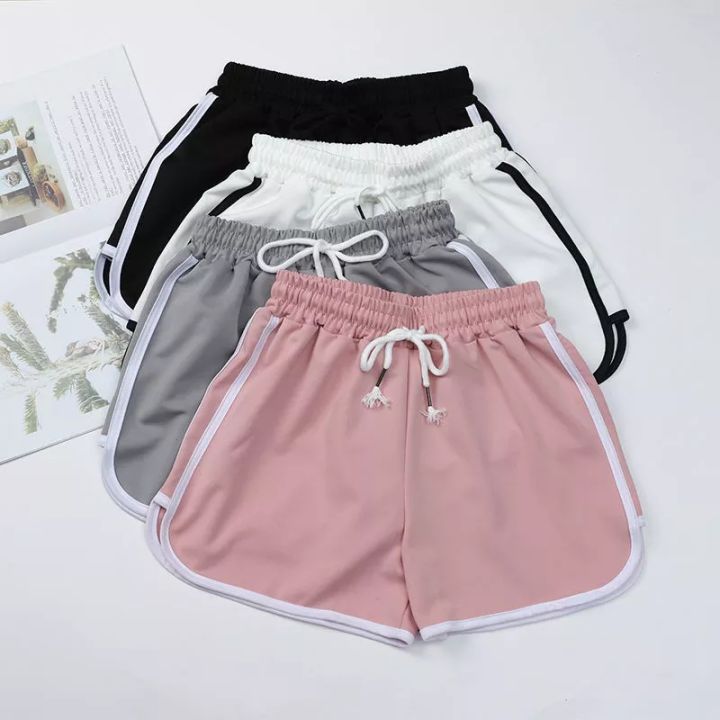 New%20Summer%20Street%20Fashion%20Shorts%20Women%20Elastic%20Waist%20Short%20Pants%20Women%20Loose%20Solid%20Soft%20Cotton%20Casual%20Short%20Workout%20Shorts%20-%20Image%204