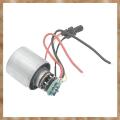 Mini Brushless Motor DC 7-24V 100000RPM High Speed CNC Aluminum Alloy Impeller Ducted Fan Stepless Speed Regulation Easy Install. 