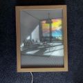Led Light Wooden Photo Picture Frame Painting Sunshine Luminous Painting Lighting Painting Decorative | 1 Piece. 