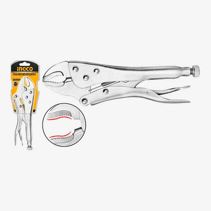 INGCO Curved Jaw Locking Pliers HCJLW0210