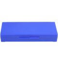 Plastic 50-Place Microslide Slide Microscope Box,blue. 