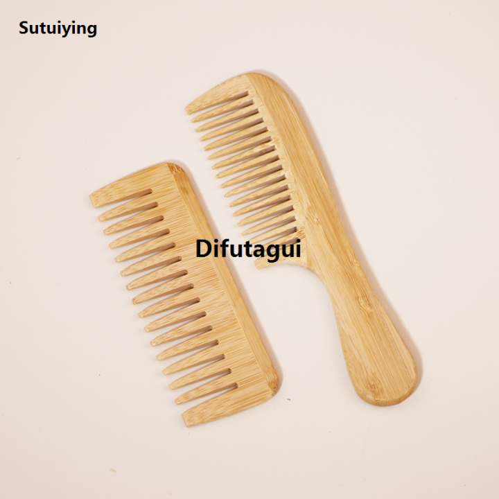 Difutagui%202pcs%20Natural%20Bamboo%20Wooden%20Hair%20Comb%20Set%20Anti-Static%20For%202025%202025%20New%20Women%20Round%20Wide%20Tooth%20Wood%20Comb%20Hair%20Brush%20women%20-%20Image%204