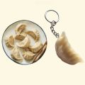 Mini Momo Dumpling Keyring – Cute Food-Themed Keychain, Acrylic/Resin Hanging Charm Accessory for Keys, Bags & Gifts | Momo Key Chain. 