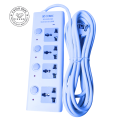 ICONIC B39-3M & 5M Cable 4 Port Extension Cord Multiplug, , 2500W, Universal Plug for Home & Office. 