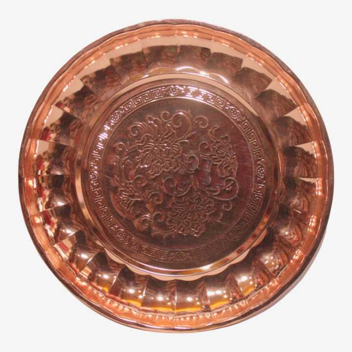 Copper Plate 35cm | Sagun Plate | Puja Plate | Daraz.com.np