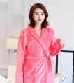 Pink Bathrobe Winter Gown For Women. 