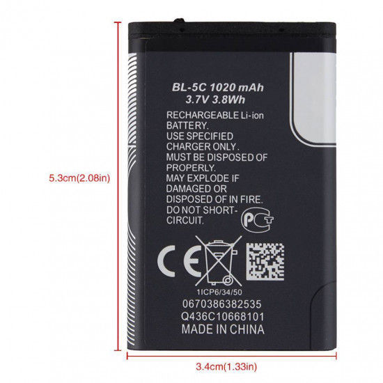 Authentic%20Nokia%20BL-5C%201020mah%20Li-on%20Battery%20for%205130%20n70%207610%206630%206600%20And%20Speaker%20Battery%20BL5C%20BL%205C%20-%20Image%204