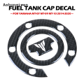 Ashunqiwen 【Innovative design】Mt-07 Mt-09 Mt-10 Motorcycle Fuel Tank Cap Decal Sticker For Yamaha Mt07 Mt09 Mt10 2014 2015 2016 2017 2018-2020 3d Carbon Look. 