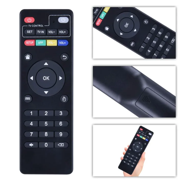 NEW%20TV%20Box%20Remote%20Control%20For%20H96%20X96%20mini%20MAX/V88/TX6/T95X/Z%20Plus/TX3%20M12%20MXQ%20Universal%20Android%20TV%20BOX%20Learning%20Remote%20Controller%20-%20Image%202