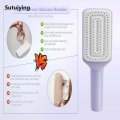 Sutuiying Rotatable Self Cleaning Hair Brush Telescopic Massage Airbag Combs Original Retractable Bristle Hair Brush Anti-Static Sclap Massage Comb. 