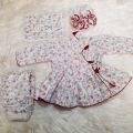 Nepali Dhaka Frock Set For Baby Girls. 
