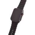 Smart Watch N8 Ultra Series 49mm With Wave Hole Silicone Band - Black. 