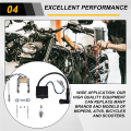 Engine CDI Ignition Coil Stator Coil Spark Plug Kit for 2 Stroke 49Cc 50Cc 60Cc 80Cc Motor Bike Bicycle. 