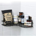 Triangular Adhesive Metal Bathroom Corner Rack Storage Shelves, Stainless Steel Bathroom Corner Shelf Organizer Storage. 