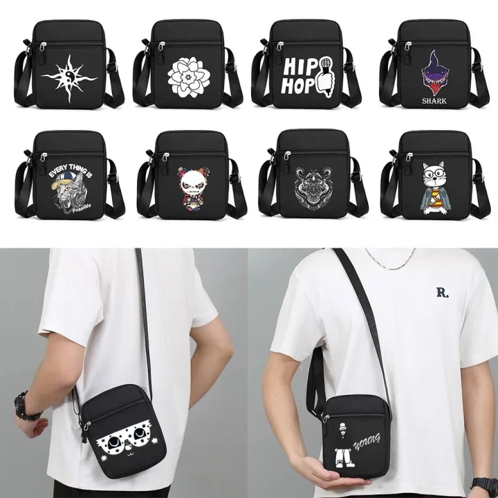 Casual%20Oxford%20Cloth%20Shoulder%20Bag%20Adjustable%20Multiple%20Compartments%20Mobile%20Phone%20Bag%20Cartoon%20Crossbody%20Bag%20for%20Men%20-%20Image%204