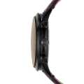 Fossil Black/Brown Leather Casual Watch For Men - FS5437. 
