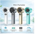 Primeium120 speeds Handheld Fan Rechargeable Hand Fan Portable Fan for Indoor Outdoor Working. 