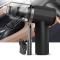 Rechargeable 2In1 Vacuum Cleaner Dust Collection Lighting Wireless Car Vacuum With Led Light. 