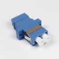 LC Fiber Optic Adapter - LC to LC Duplex Singlemode Coupler - 5 Pack - Blue. 