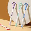 Plastic Scraper Tongue Cleaner Brush Oral Care To Keep Fresh Breath. 
