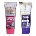 Wokali Breast Firming Cream - (150ml/ 5.2 fl.oz,) & Stretch Marks Cream – (130ml/4 fl.oz.) | Skin Tightening & Nourishing Formula. 