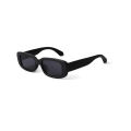 Retro Rectangle Black Sunglasses For Men. 