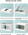 Stackable Under Bed Storage Container, Foldable Clear Storage Box With Portable Handle, Multifunctional Storage Cabinet-(Five Layer). 