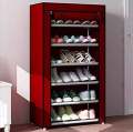 6 Layers Shoe Rack Portable And Folding (60 X 30 X 108 Cms). 