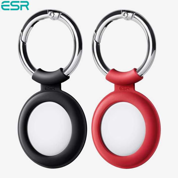 ESR Cloud Case for AirTag Keychain [2 Pack] Silicone AirTag Holder with Keyring