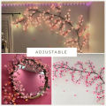LED Tree Branch Lights for Wall 3.94 FT 48LEDs Cherry Blossom Lights with Remote and 8 Lighting Modes Cherry Blossom Garland Willow Vine Light for Bedroom Indoor Wall Wedding Christmas Decor. 