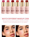 one Productei 3 In 1 Three Dimensional Blusher Stick Long Lasting Waterproof Matte Blush Eyeshadow Lip Universal. 