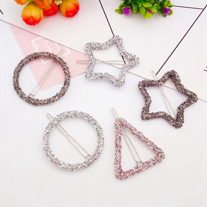 1PC%20Crystal%20Rhinestones%20Hair%20Clips%20Round%20Triangle%20Star%20Shape%20Hairpins%20Girls%20Metal%20Hair%20Accessories%20Styling%20Tools%20-%20Image%203