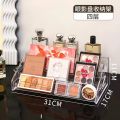 Nail polish, powder, eyeshadow organizer, tabletop, acrylic, transparent, stepped display stand, makeup shelf. 