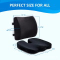 Seat Cushion for Office Chair, Gaming Chair Memory Foam Seat Cushion and Lumbar Support Pillow, 3D Breathable Mesh Lumbar Support for Wheelchair Home, Car Back Pillows. 