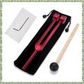 128 Hz Tuning Fork Weighted Red Tuning Forks Kit for Healing 128 Hz Slider Tuning Fork Set. 