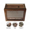 Wooden Money Piggy Bank, Money Saving Box | 100000 Rupees Goal Tracker | Cash Collection Bank for Kids and Adults. 