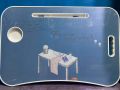 Multi Design  Printed Study Table for Kids And Laptop iPad Table With Glass Holder. 