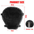 Motorcycle Honeycomb Shockproof Comfort Seat Cushion Mat Pad. 